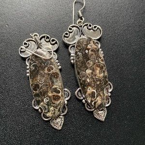 Stone earrings